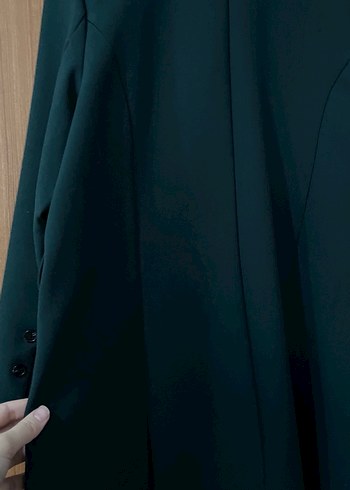 Düğmeli Yeşil Kadın Blazer Ceket - Görsel 5