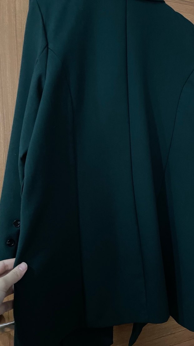 Düğmeli Yeşil Kadın Blazer Ceket - Görsel 5