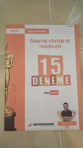 Metin Şar Neodinamik Öyt Oscar Denemesi
