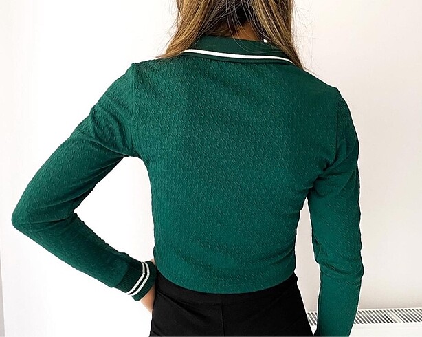 Diğer Fermuarlı crop bluz