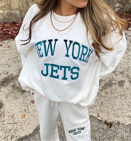 l Beden Ekru New York nakışlı takım