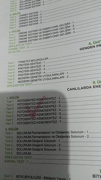Beden bilgi sarmal tyt ayt biyoloji