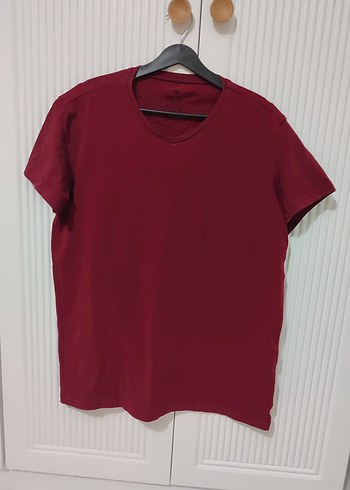 Bordo Erkek Basic Tişört