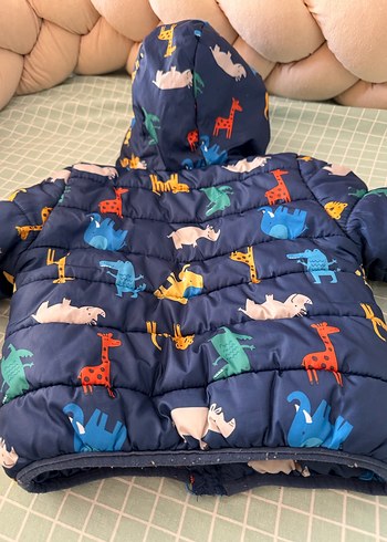 Fermuarlı Çok Renkli Desenli Köpek Montu - Görsel 2