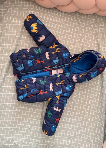 Fermuarlı Çok Renkli Desenli Köpek Montu - Görsel 5