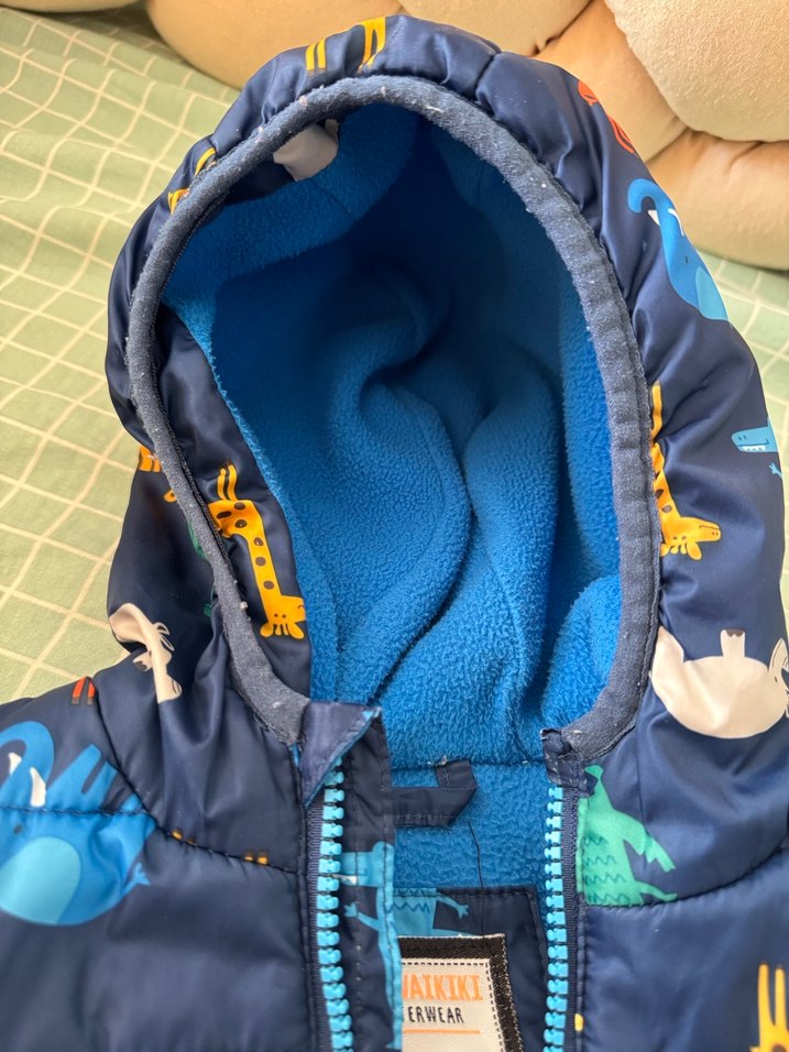 Fermuarlı Çok Renkli Desenli Köpek Montu - Görsel 3