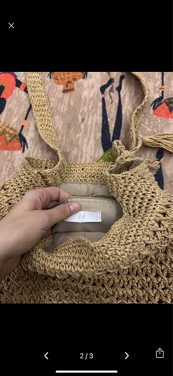 H&M Hasır çanta