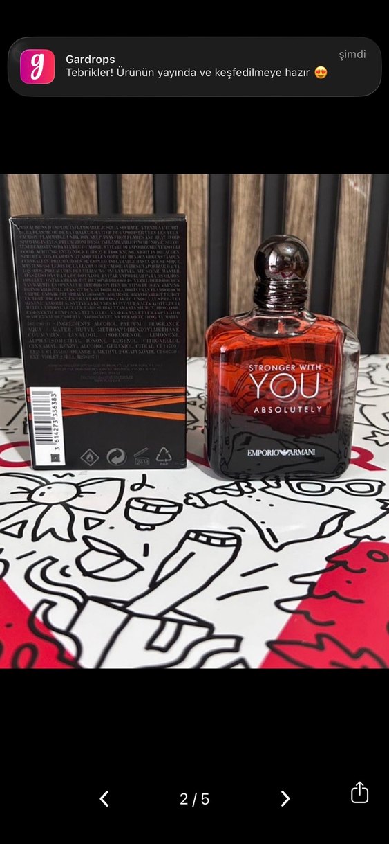 Emporio Armani Stronger With You Absolutely Erkek Parfümü - Görsel 2