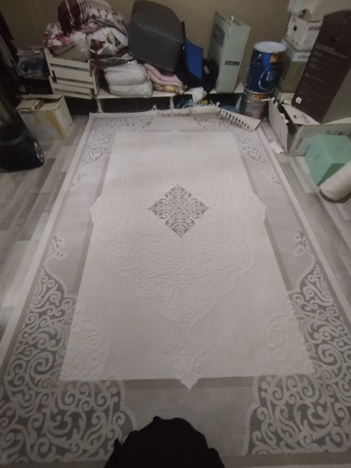 6metre sanat halı Gri - Görsel 3