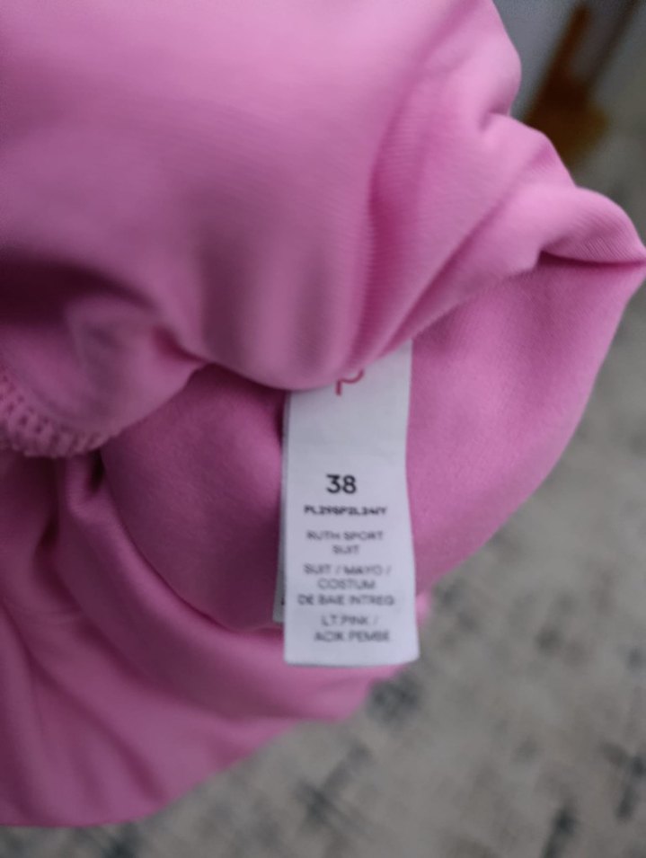 Pembe Midi Kadın Mayo - Görsel 4