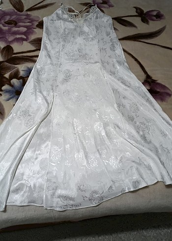 Uzun Beyaz Bohem Kadın Sabahlık ve gecelik - Görsel 11