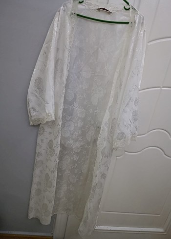 Uzun Beyaz Bohem Kadın Sabahlık ve gecelik - Görsel 6
