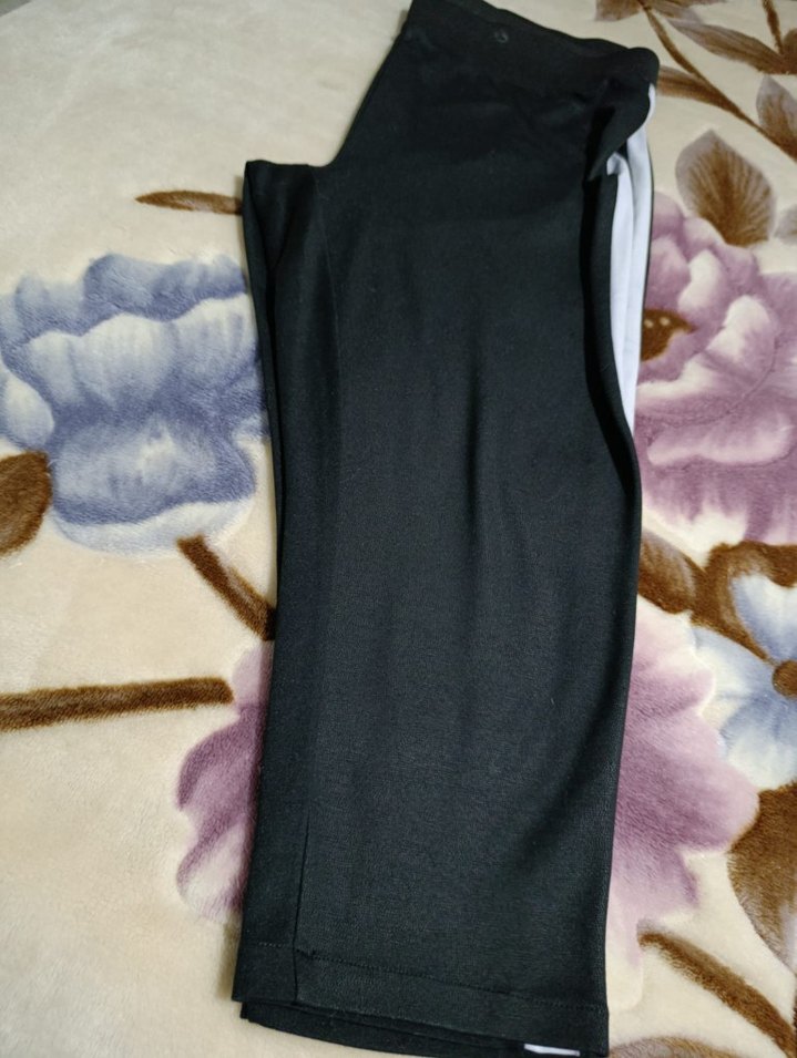 Siyah Beli Lastikli  Eşofman Altı tayt - Görsel 4