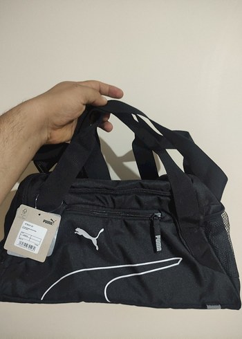 Siyah Puma Fermuarlı Spor Çantası