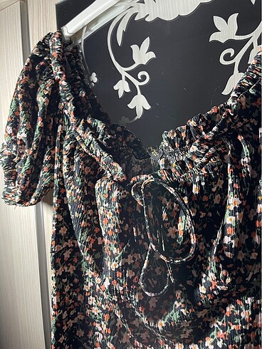 H&M cicekli elbise