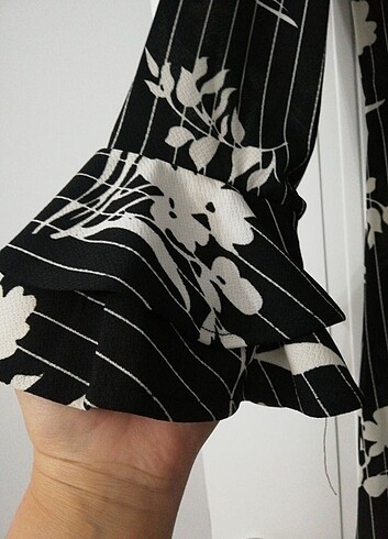 Siyah beyaz elbise - Görsel 6