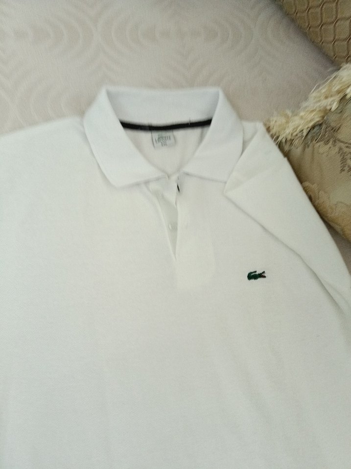 Beyaz Erkek Kısa Kollu  Polo Tişört - Görsel 2