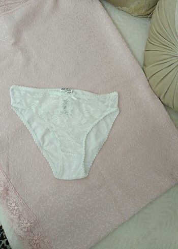 Beyaz Dantel Midi Kadın İç Çamaşırı - Görsel 16