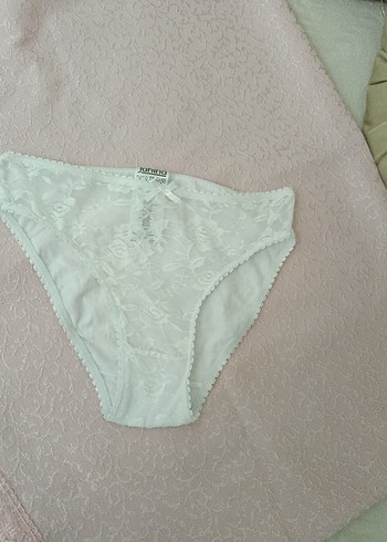 Beyaz Dantel Midi Kadın İç Çamaşırı - Görsel 9