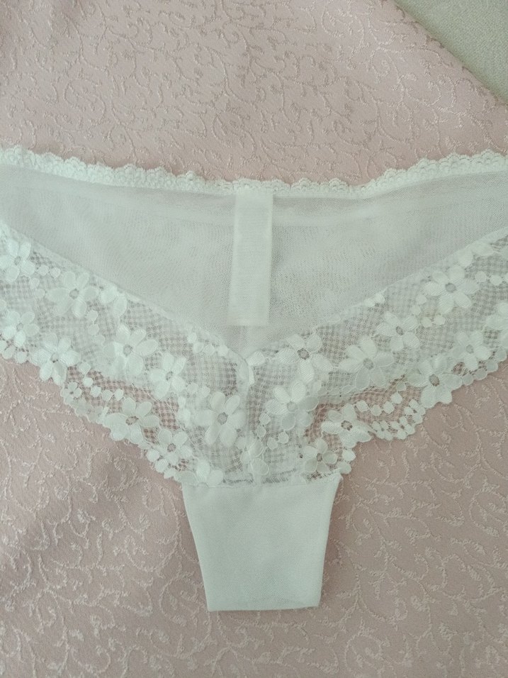 Beyaz Dantel Midi Kadın İç Çamaşırı - Görsel 5