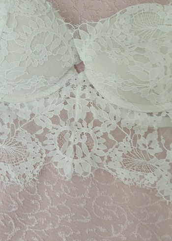 Nakışlı Beyaz Bohem Sütyen - Görsel 4