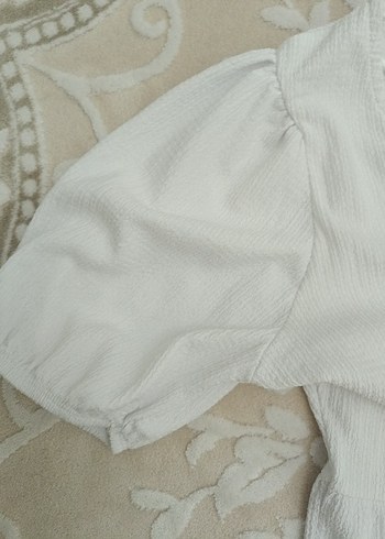 Beyaz Keten V Yaka Uzun Bohem Elbise - Görsel 5