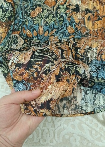 sim Detaylı Bohem Uzun Kollu Kadın Gömlek - Görsel 9