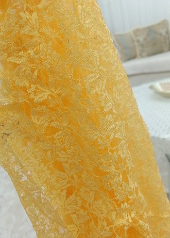 Sarı Dantel Detaylı Bohem Kadın Bluz - Görsel 9