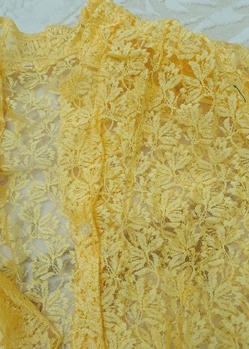 Sarı Dantel Detaylı Bohem Kadın Bluz - Görsel 8