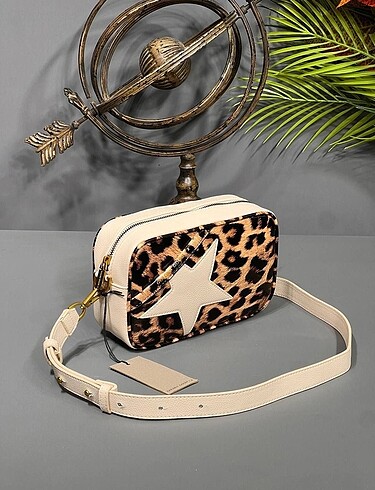 Golden Goose Deluxe Golden goose leopar çanta