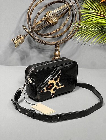 Golden goose leopar çanta