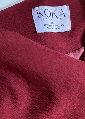 Bordo Koka Fashion Kadın Giyim Etiketi 36