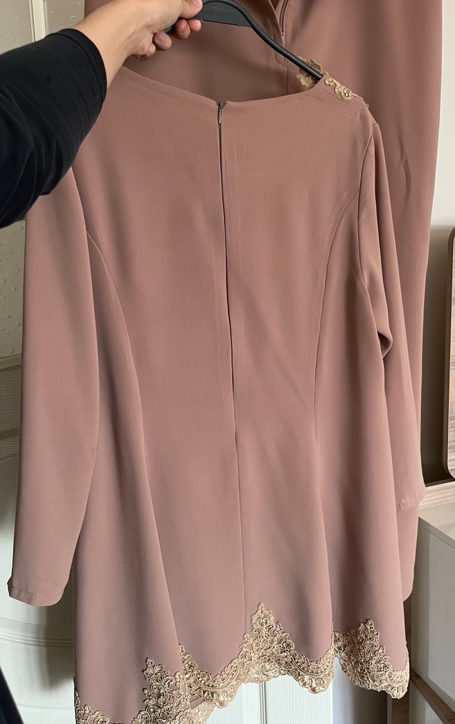 Dantel Detaylı krep takım - Görsel 3