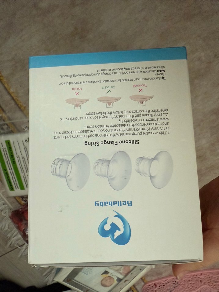 Bellababy Göğüs Pompası - Eller Serbest, Beyaz - Görsel 2