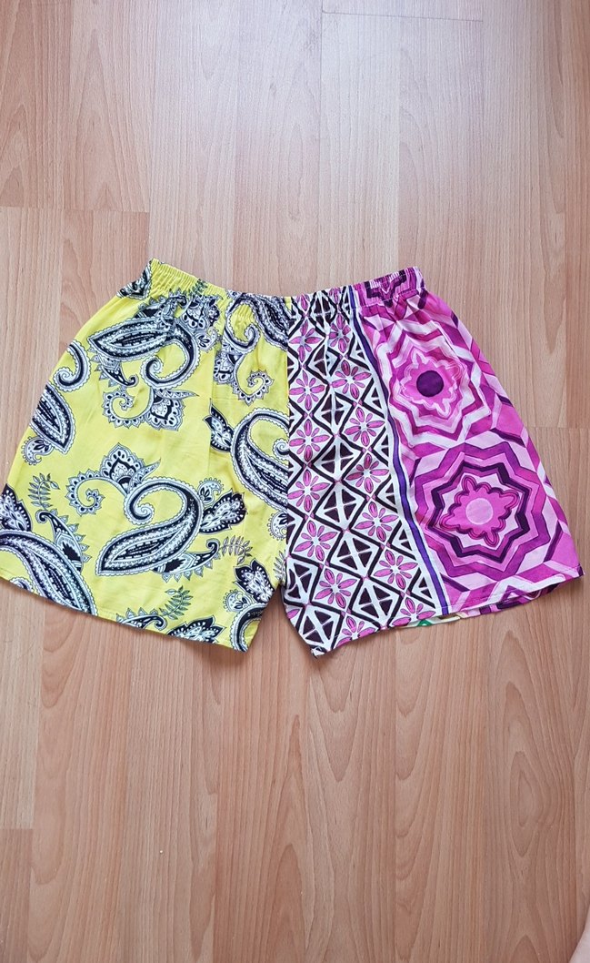 Renkli Bohem Mini Şort - Görsel 4