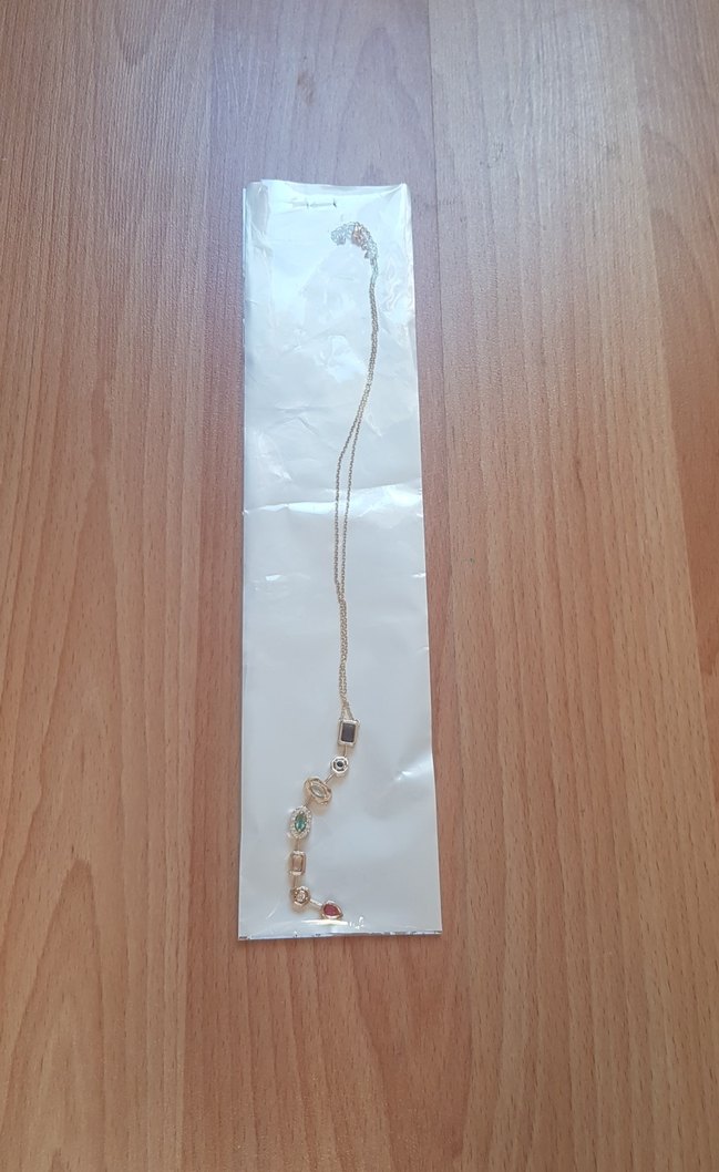 Uzun Zincir Detaylı Bohem Altın Kolye - Görsel 2