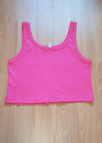 Pembe Pamuklu Kısa Askılı Body Atlet - Görsel 5