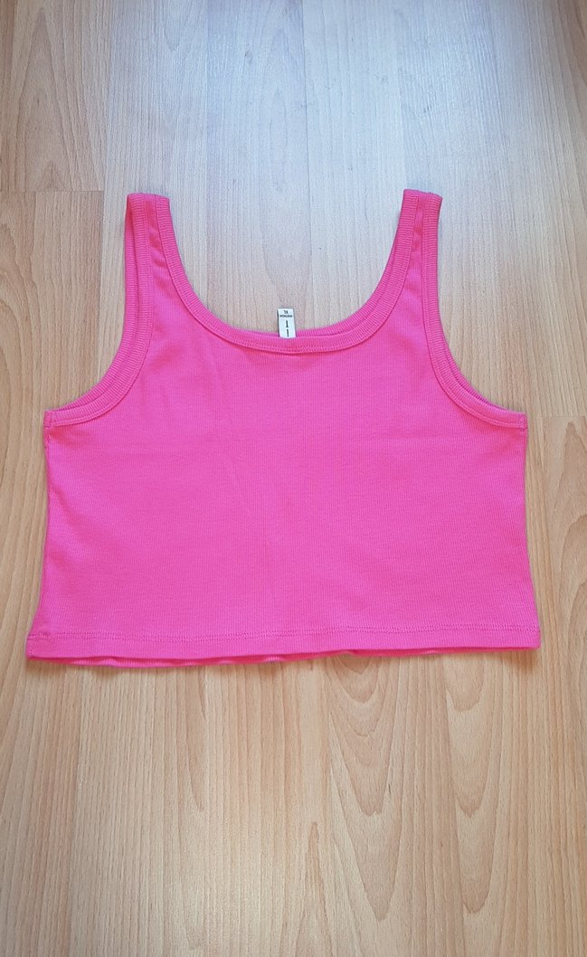 Pembe Pamuklu Kısa Askılı Body Atlet - Görsel 5