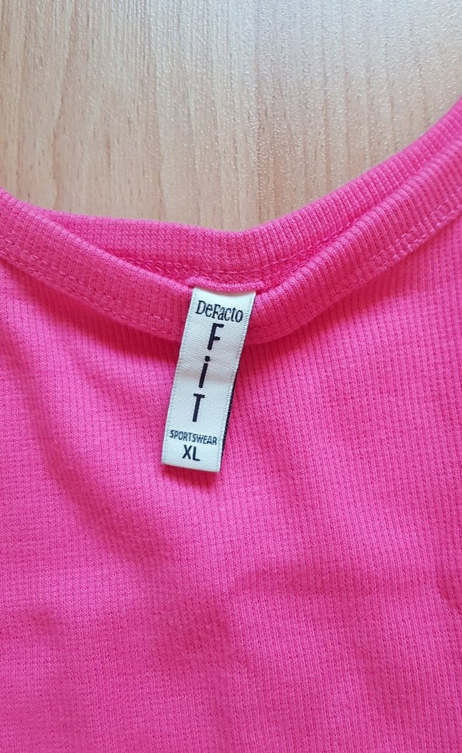 Pembe Pamuklu Kısa Askılı Body Atlet - Görsel 3