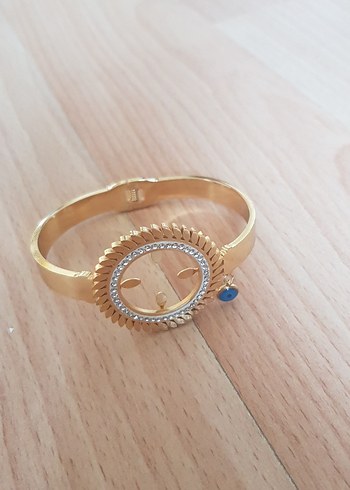 Parisian Bohem Altın Kaplamalı Taşlı Tokalı Bileklik - Görsel 2