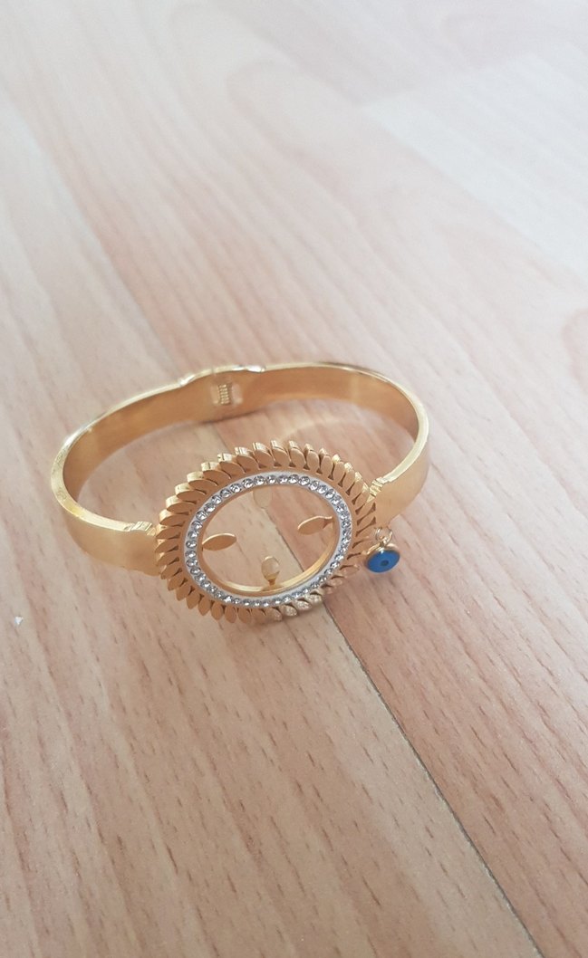 Parisian Bohem Altın Kaplamalı Taşlı Tokalı Bileklik - Görsel 2