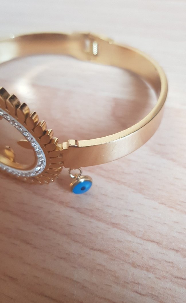 Parisian Bohem Altın Kaplamalı Taşlı Tokalı Bileklik - Görsel 3