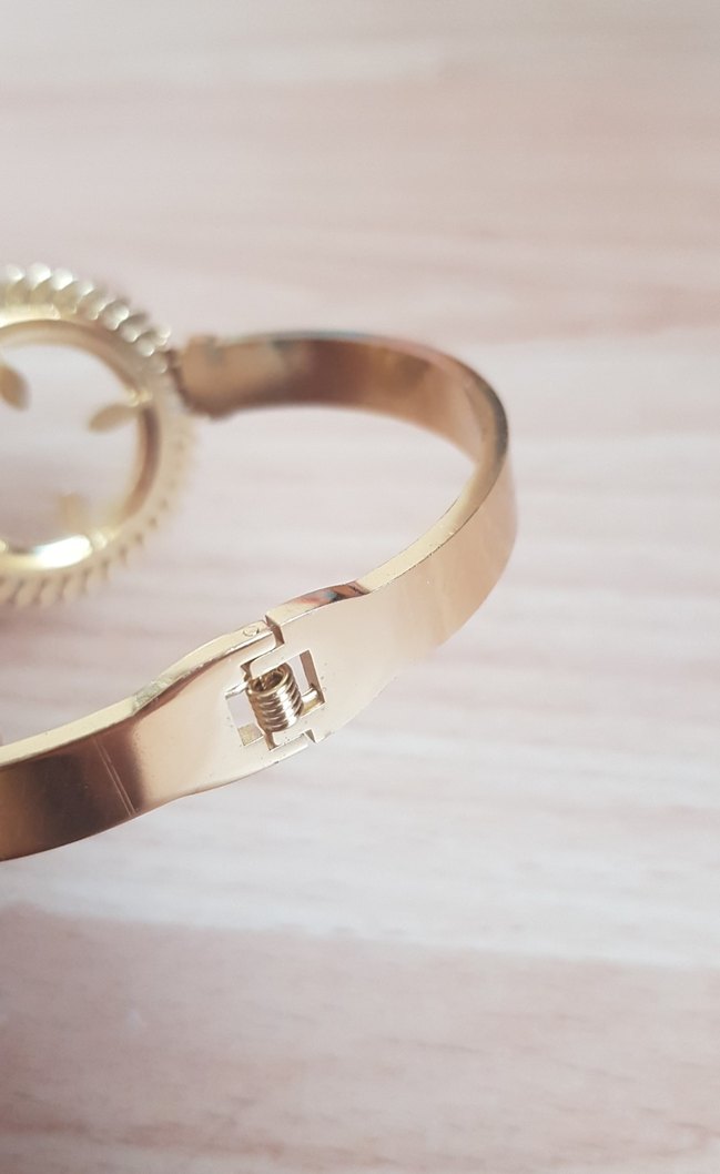 Parisian Bohem Altın Kaplamalı Taşlı Tokalı Bileklik - Görsel 4