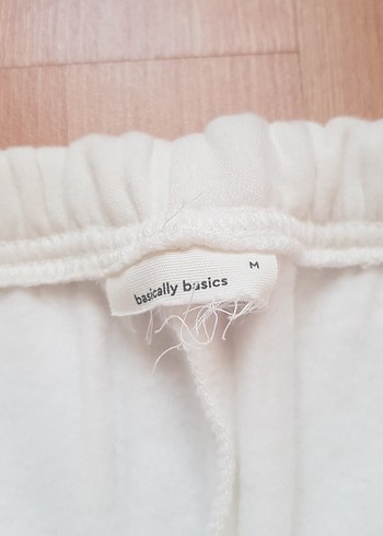 Beyaz Rahat Kesim Kadın Eşofman Altı - Görsel 3