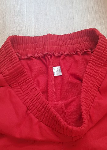 Kırmızı Rahat Kesim Kadın Eşofman Altı - Görsel 4