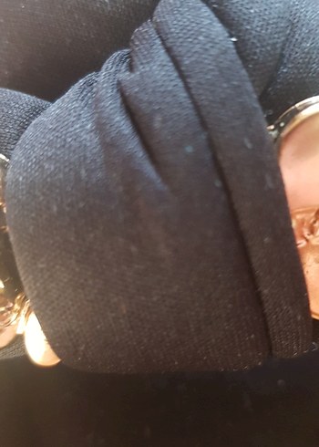 Siyah Tokalı Kadın Dolgu Topuk Terlik - Görsel 4