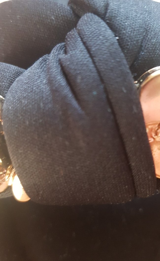 Siyah Tokalı Kadın Dolgu Topuk Terlik - Görsel 4