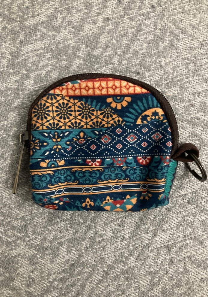 Renkli Bohem Fermuarlı Kadın Cüzdanı - Görsel 2
