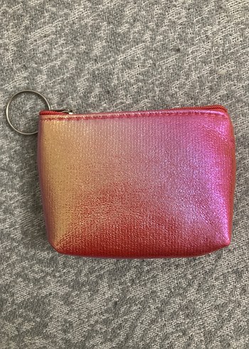 Parlak Pembe Fermuarlı Kadın Cüzdanı - Görsel 2