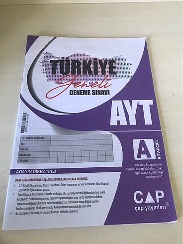  Ayt denemeleri
